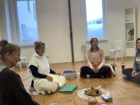 Zdieľací kruh na workshope Zaži a praktizuj PSYCH-K® v Priestore pre Dušu v Liptovskom Mikuláši.